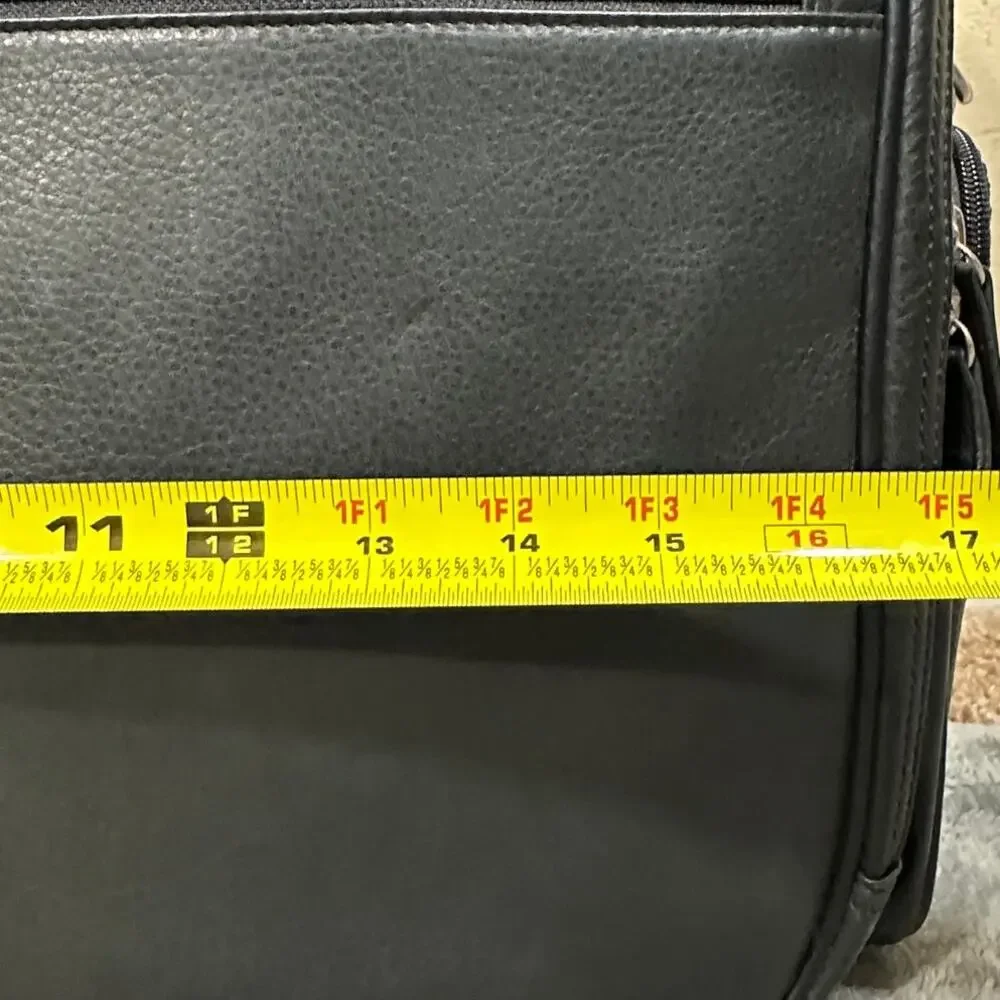 Osgoode Marley Fergus Multi Purpose Leather Bag Grey Marble Men's Briefcase EUC